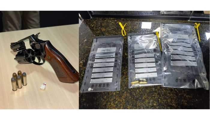 Quedas – Homem é preso com arma e drogas